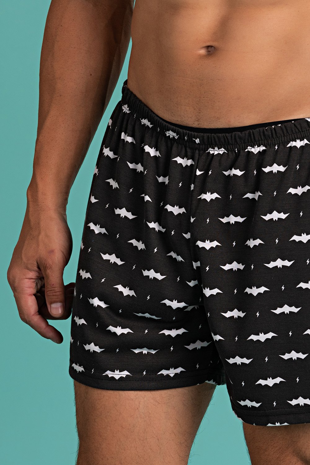Short Samba Canção Morcego Preto