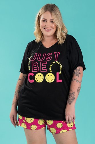 Pijama Feminino Plus Size Just Be Cool