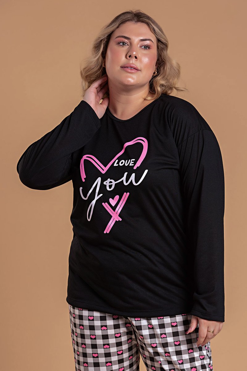 pijama feminino plus size love coracao jc11 44 3