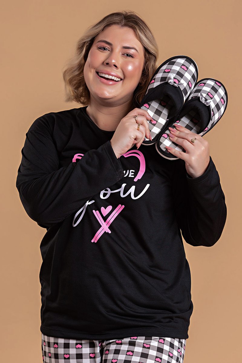 pijama feminino plus size love coracao jc11 44 4 pf81