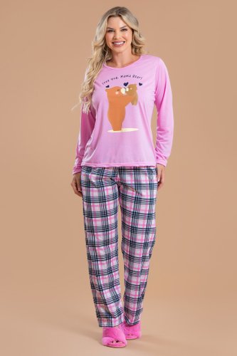 pijama feminino love you mama bear ca012 1