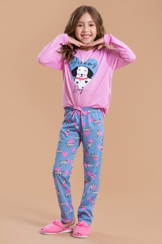 pijama infantil feminino dreams dog ca009 1
