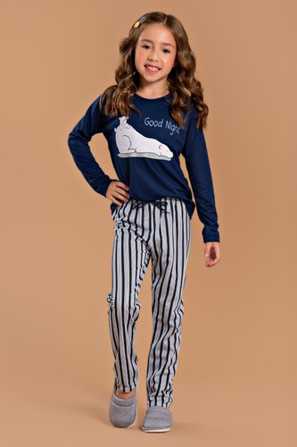 pijama infantil feminino good night ursinho ca015 1