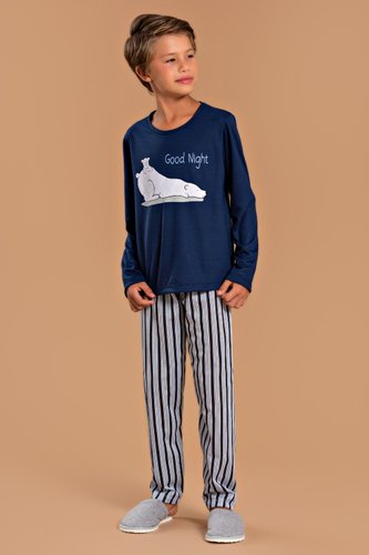 pijama infantil masculino good night ursinho ca017 1