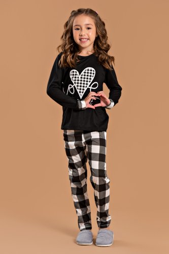 pijama infantil feminino love your self jc02 8