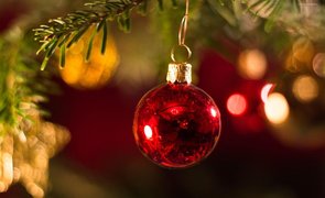 bolinha de natal vermelha